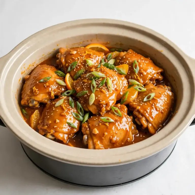 Slow Cooker Orange Chicken Thighs für ein wohliges Wochenende