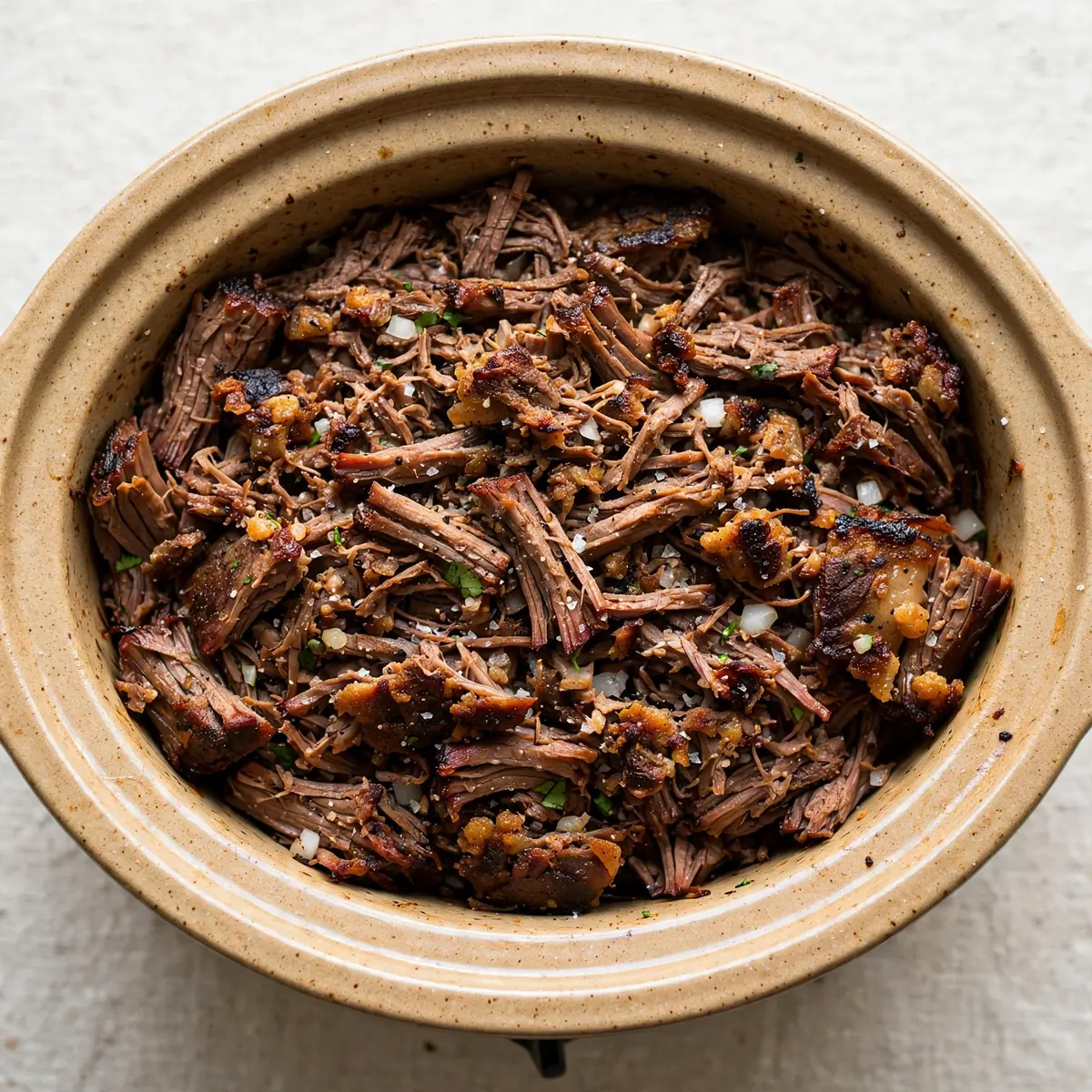 Slow Cooker Rindercarnitas für ein wohliges Wochenende