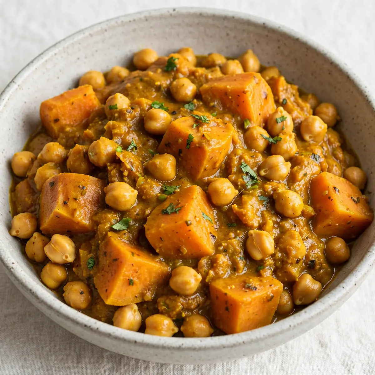 Slow Cooker Süßkartoffel-Kichererbsen-Curry für Wohlfühlmomente
