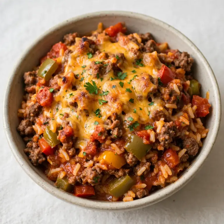 Slow Cooker Stuffed Pepper Casserole für Wohlfühlmomente