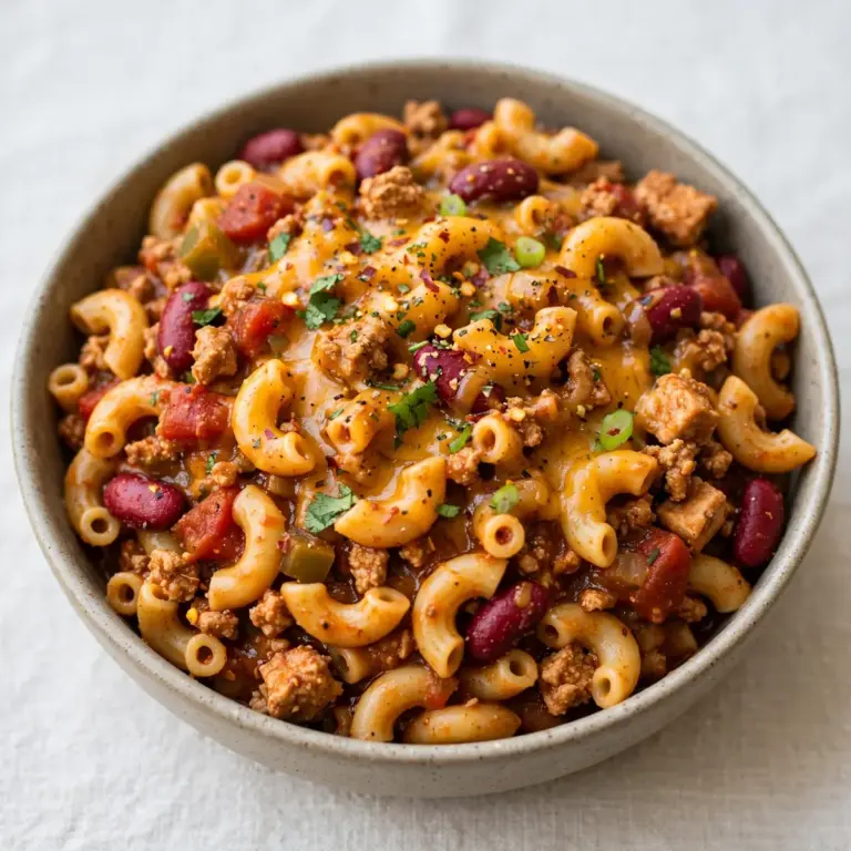Slow Cooker Turkey Chili Mac fürs Gemütlich-Wochenende