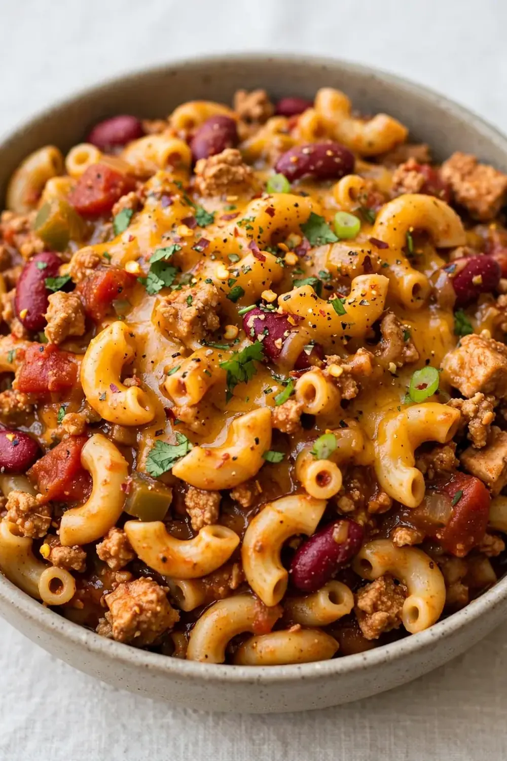 Dump-and-Go Slow Cooker Turkey Chili Mac