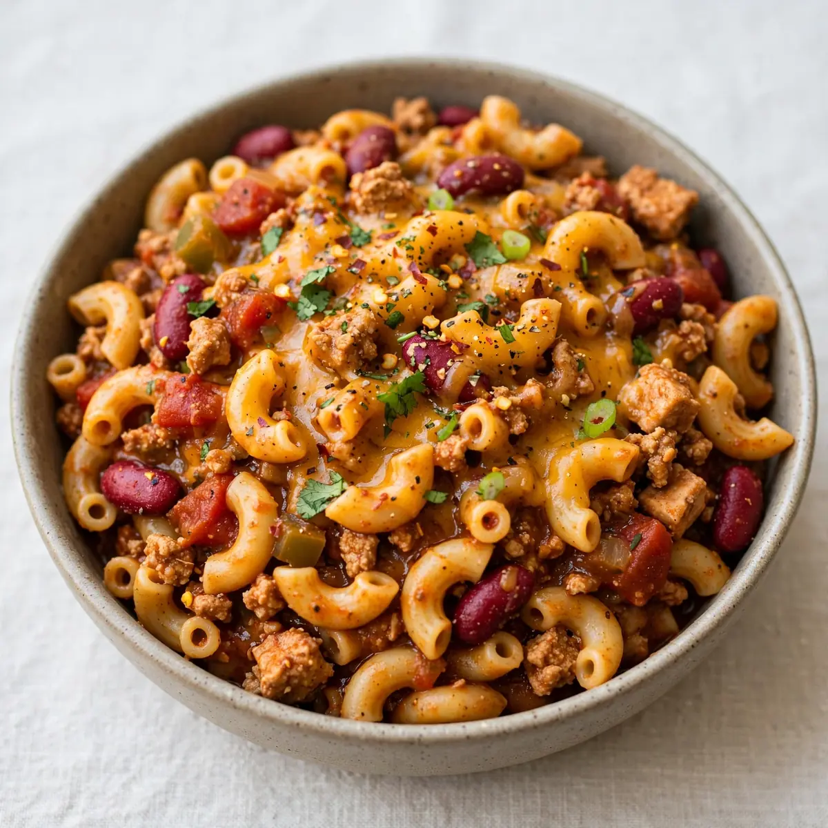 Slow Cooker Turkey Chili Mac fürs Gemütlich-Wochenende