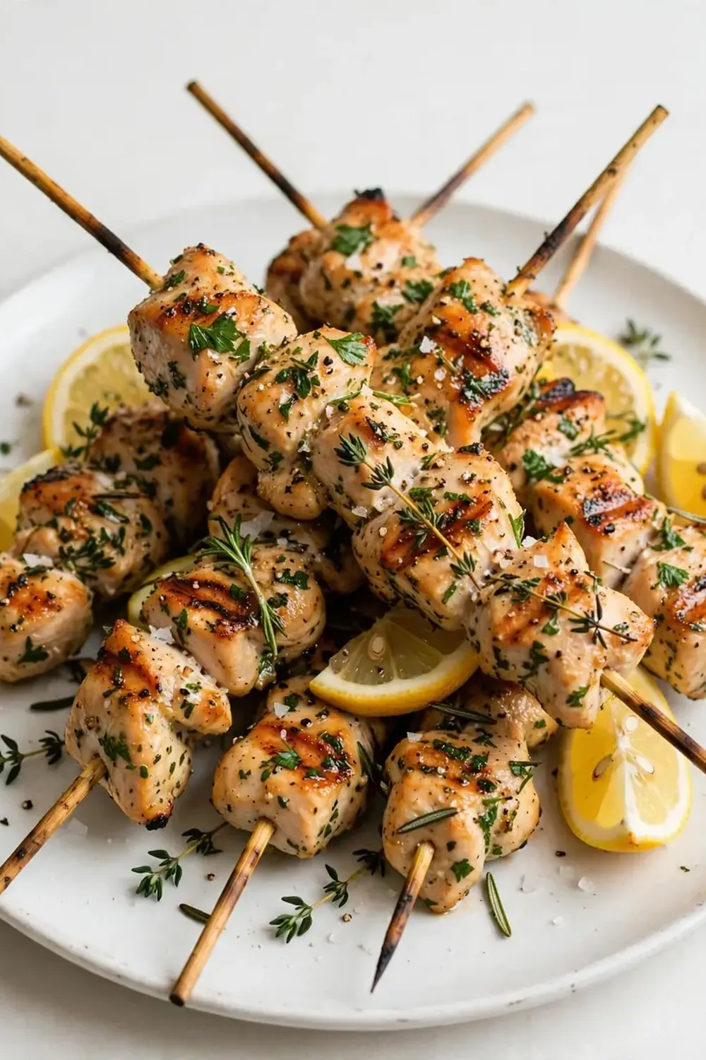 Lemon Herb Grilled Chicken Skewers