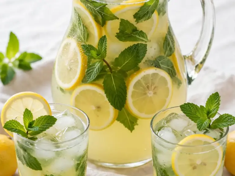 Blitzrezept: Selbstgemachte Limonade mit Minze für heiße Tage
