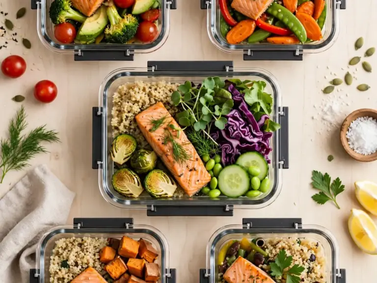 Meal Prep für die Woche: Fünf Lunchboxen vorbereiten
