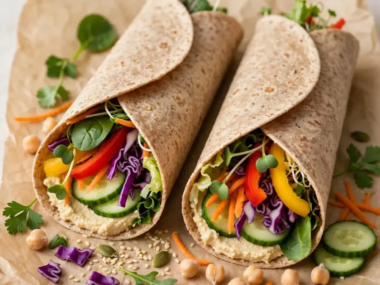 Schnelle Wraps fürs Mittagessen in der Schulpause